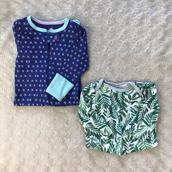 cloud island Other - Cloud Island Baby Girl Bundle Sleeper Shirt